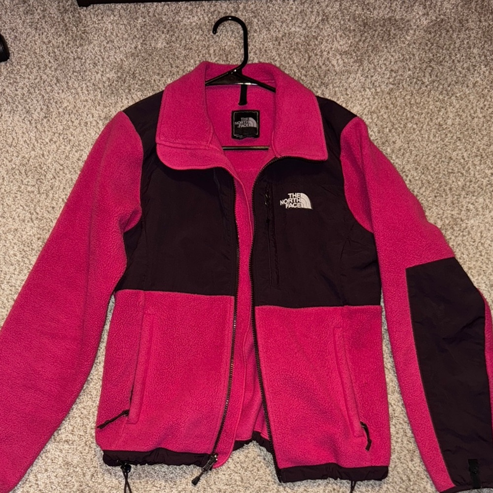 The North Face Fuchsia and Dark Brown Fleece